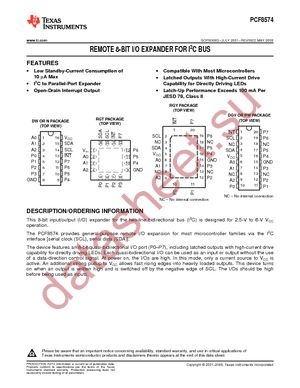 PCF8574DWR datasheet  